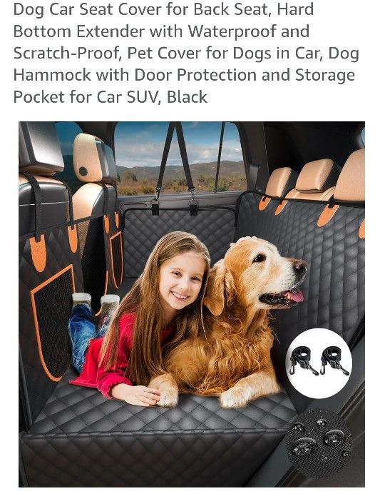 Dog Car Seat Cover With Hard Bottom