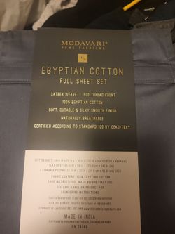 Modavari Egyptian Cotton Full Sheet Set