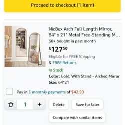 New Beautiful Stand Up Mirror