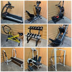 Tons of Commercial Gym Equipment- Squat Rack, Functional Trainer, Weight Bench, Leg Press, Dumbbell Cybex, Nautilus, Hammer Strength Etc