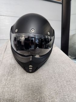 ILM Convertible Motorcycle Helmet, Black Large