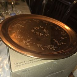 Vandeja De Bronze De Princess House Vintage Esta En Perfectas Condiciones 