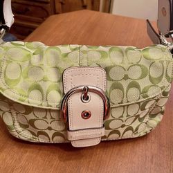 Rare Vintage Authentic Y2K Signature Coach Leather Soho Bag 