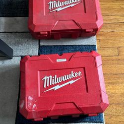 Two Empty tool Box milwaukee