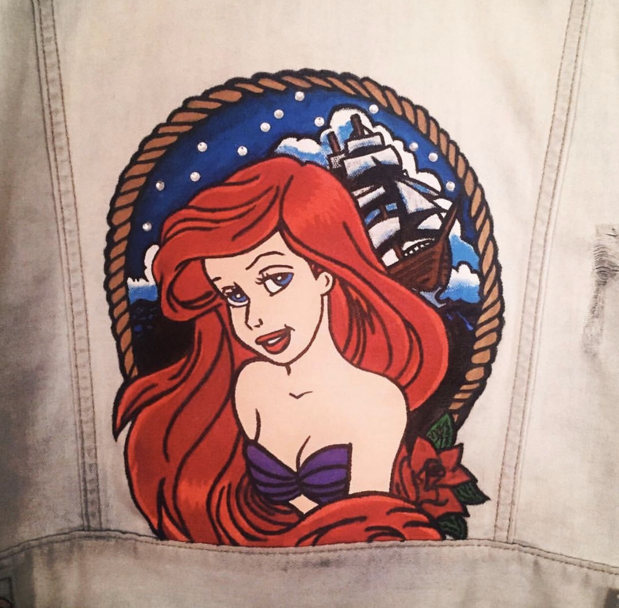 Hand painted jacket