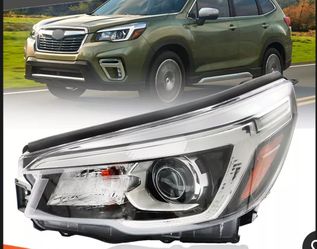 LH Headlight Assembly 2019 2020 2021 Subaru Forester LED DRL Chrome Driver Side