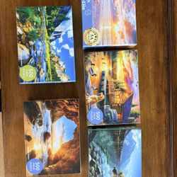 5 Puzzles 500 pieces each 