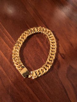 18k gold plated bracelet