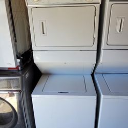 Whirlpool Top Loading Washer With Agitator And Gas Dryer Set Laundry Centers Stacked Single Unit Stackable 