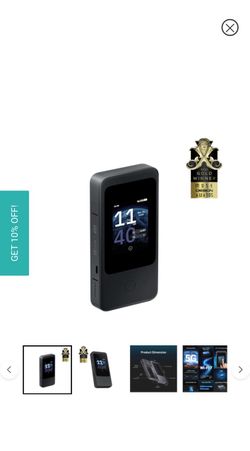 GL.iNet Mudi 7 (GL-5800EU), 5G NR Tri-band Wi-Fi 7 Travel Router