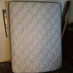 Bed Frame And Qween Size Mattress 