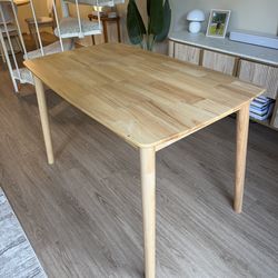 WEST ELM WOODEN DINING TABLE