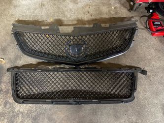 09-15 CtsV gloss black upper and lower grill