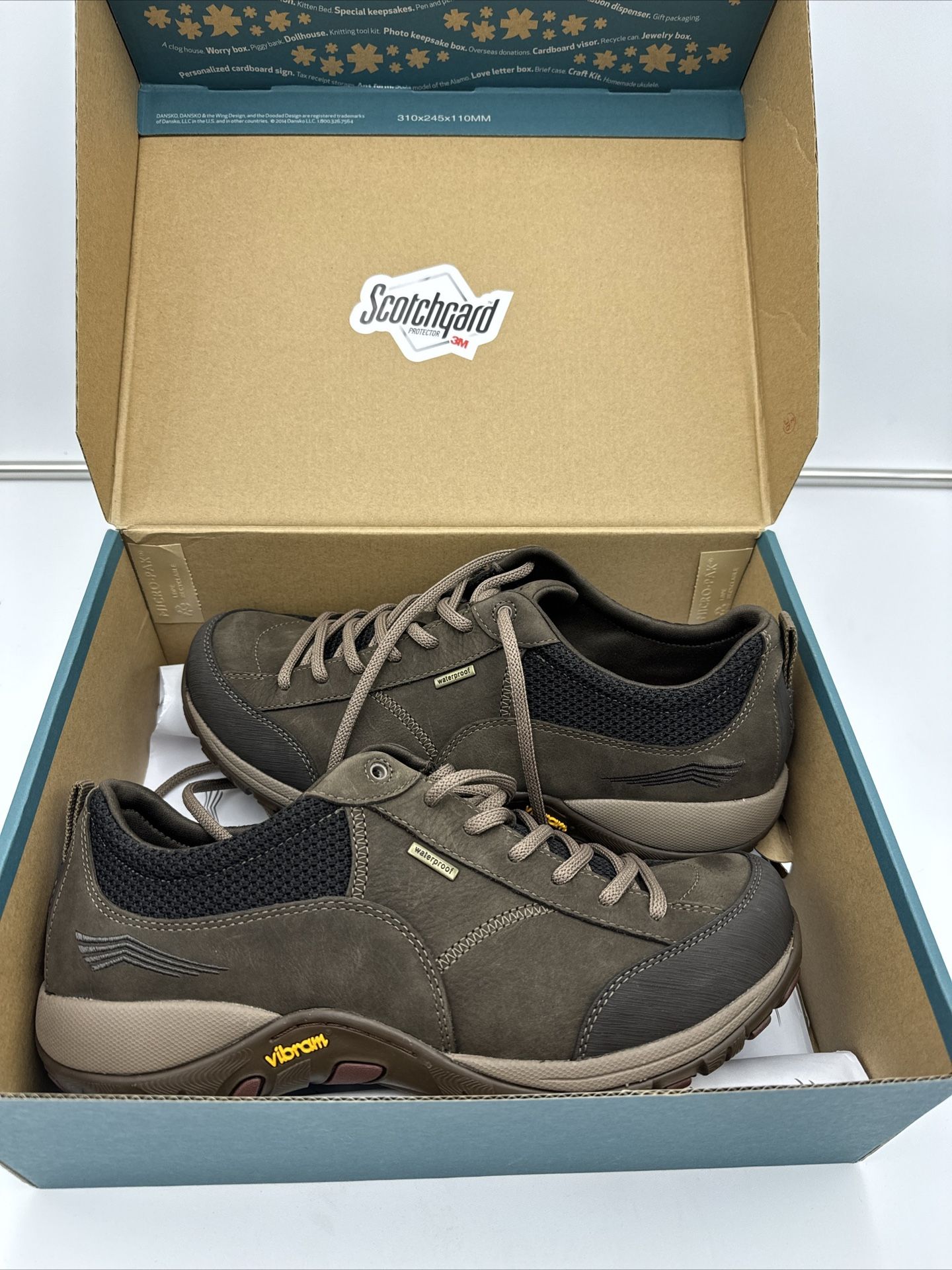 Dansko Women's Paisley Sneaker - Brown Nubuck (Wide Width) NWB