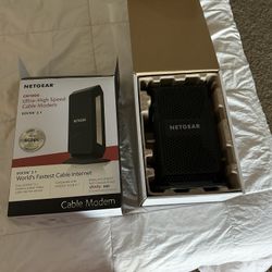 NETGEAR Cable Modem DOCSIS 3.1 (CM1000) Gigabit Modem, Compatible with All Major Cable Providers Including Xfinity, Spectrum, Cox, For Cable Plans Up 