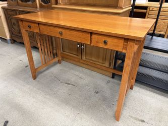 Warm Wood Mission Style Writing Desk