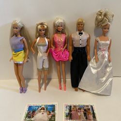 Vintage 90s Barbie & Ken Dolls, Bundle #2, Items Added