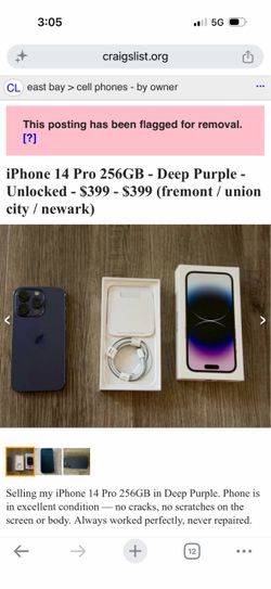 iPhone 14 Pro 256GB - Deep Purple - Unlocked