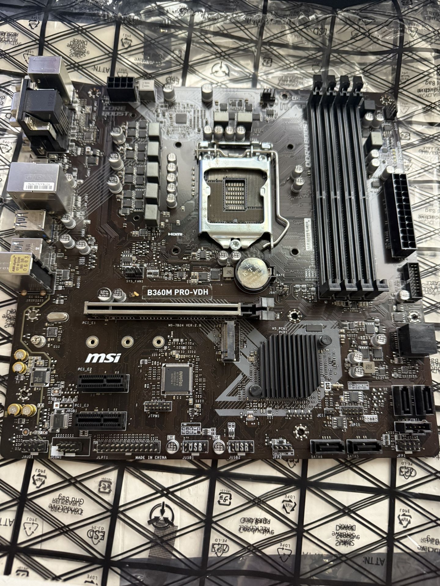 MSI B360M PRO-VDH Desktop Motherboard