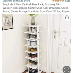 7 Tier Slim Storage Stand - Shoe Rack- Space Saver