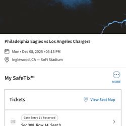 Chargers Vs Eagles Tickets