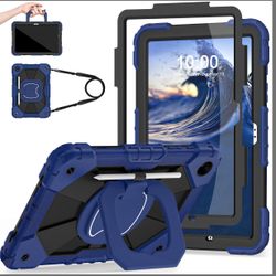 Auizotl Case For Samsung Galaxy Tab A9 Plus 11 Inch With Screen Protector/360° Rotating Stand/Pencil Holder,Military Grade Shockproof Tablet Case Gala