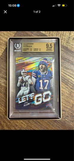 topps chrome josh allen lets go parallel SSP