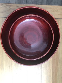 2 Red Light Weight Bowls 