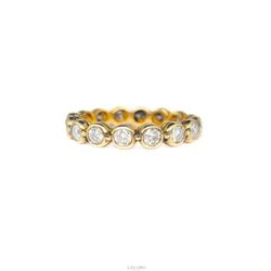 14K Gold 0.72 Ct Diamond Vintage Eternity Band (Jewelry Box Included)