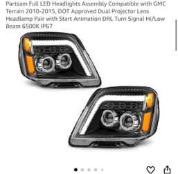 Partsam LED Headlight Assembly for GMC Terrain 2010-2015
