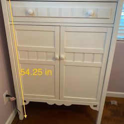 Children’s White Cabinet or Amoire
