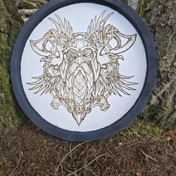 Woodburning Of The Norse God Odin