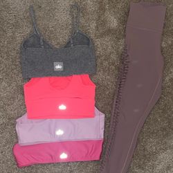 Alo Sports Bras And Pair Of Leggings
