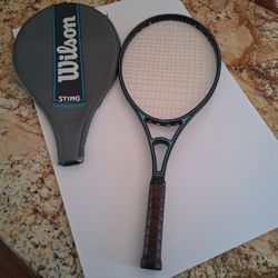 Wilson Sting Graphhte Largehead Tennis Racket w/Cover Size 4 1/2