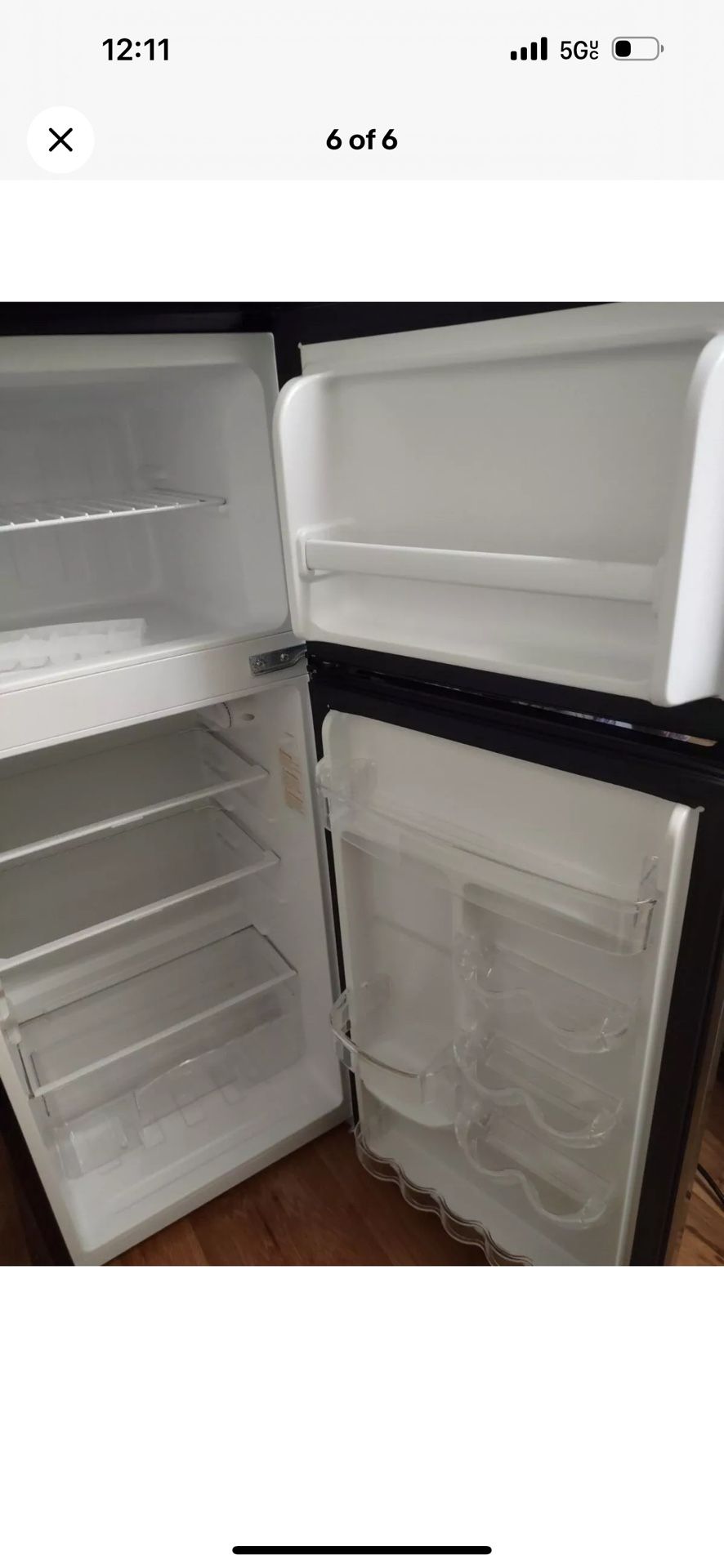 Magic Chef Mini Fridge 7.3-Cu-Ft 2-Door W/ Freezer Platinum Steel
