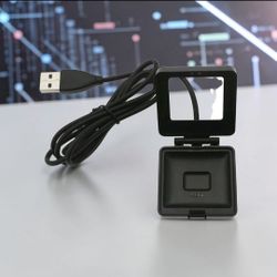 Smartwatch USB Charger for Fitbit Blaze, Charging Cable Cord Dock Stand. The item is a charger for a Fitbit Blaze smartwatch.

It is a USB charger, me
