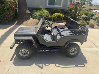 125cc black jeep for kids with helmets