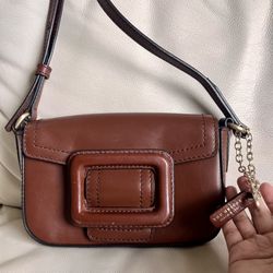 The Bridge Firenze 1969 Brown Leather Crossbody Bag