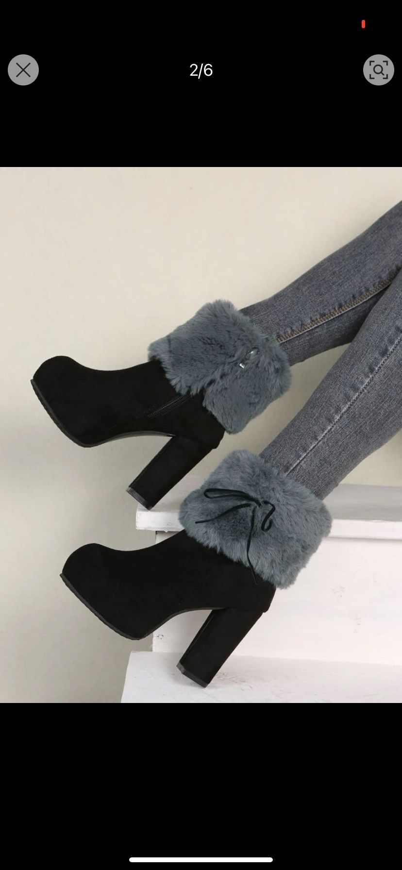 Beautiful Fur Boots Size 6 See My Page For More