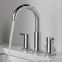 Delta Faucet Nicoli Widespread Bathroom Faucet Chrome -Brand New Unopened In Original Packaging