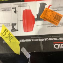 RIDGID Power Spin+ 1/4 in. x 25 ft. Hybrid Drain Cleaning Snake Auger (Manual or Cordless Drill Operated, Tool Only)