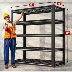 ✌️ 36"Wx16"Dx72"H Garage Shelving 3000LBS, Heavy Duty Storage Shelves, Adjustable Industrial Metal Shelving Unit for Garage, Basement, Pantry, Warehou