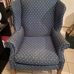 Wingback Chair and Ottoman