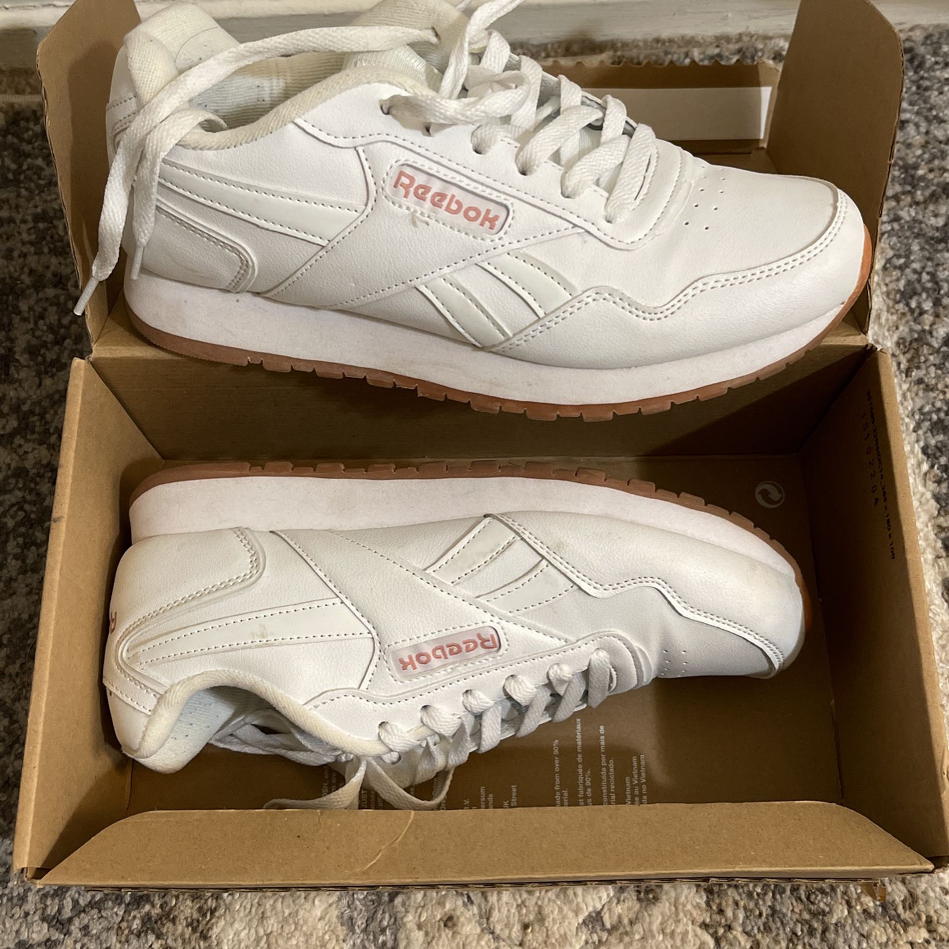Women’s White Reebok Sneakers