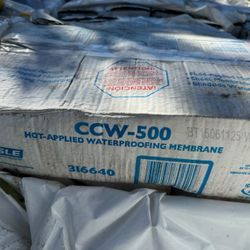 Carlisle CCW-500 Hot-Applied Waterproofing Membrane – $50 Each (OBO)