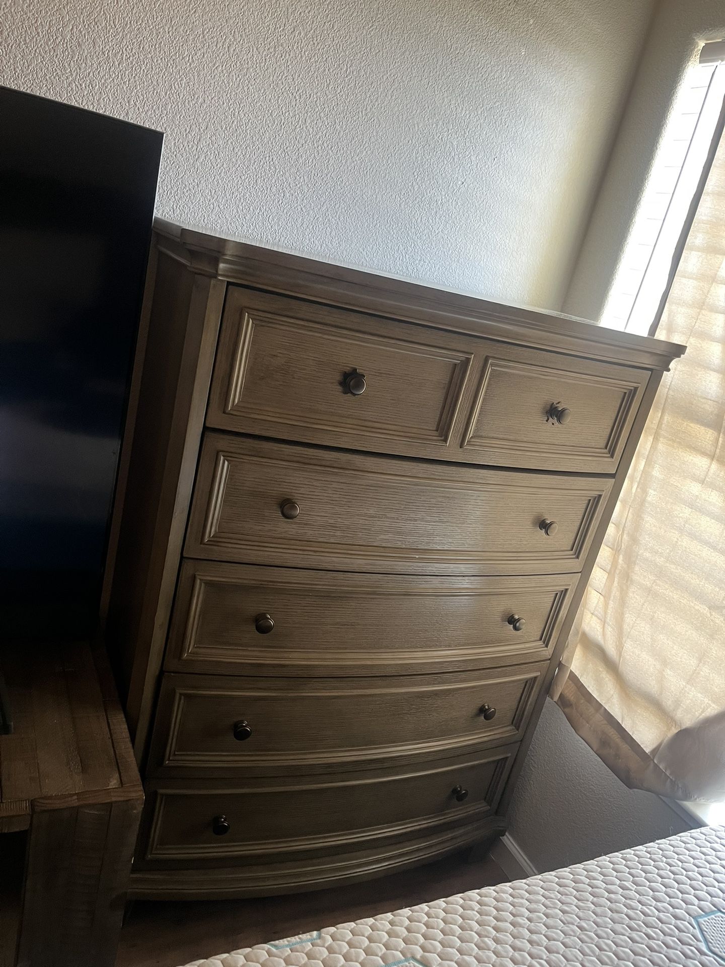 Tall Dresser And Matching Electric Nightstand