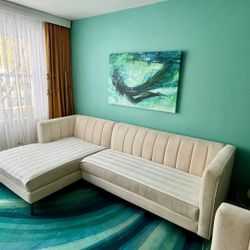 Z Gallerie Sectional - Like New (Original Price $4000)