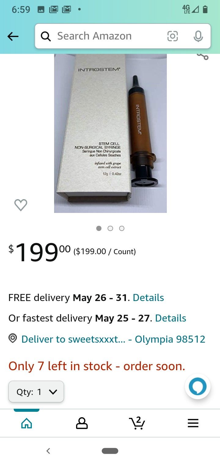 Introstem - Stem Cell Non-surgical Syringe - Brand New!! $120.