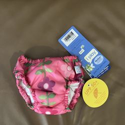I play ultimate swim diaper UPF 50+ pink floral medium 12 months