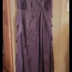 Adrianna Papell Long Purple Dress